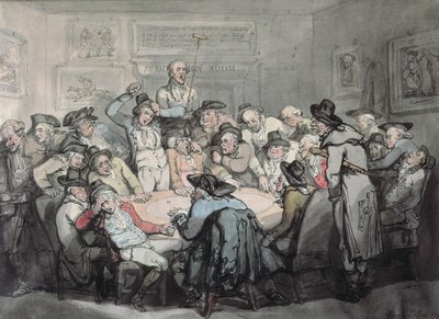 ハザードルーム（水彩） 作： Thomas Rowlandson