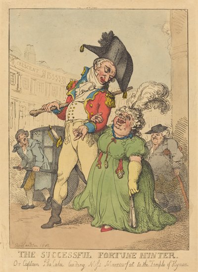 成功したフォーチュン ハンター 作： Thomas Rowlandson