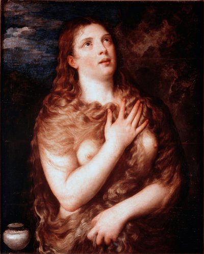 懺悔するマグダラのマリア（絵画、1533年頃 作： Titian (c.1488 1576)