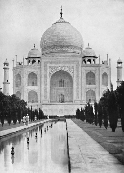 アグラ。タージマハル近景、c1910。 作： Unbekannt