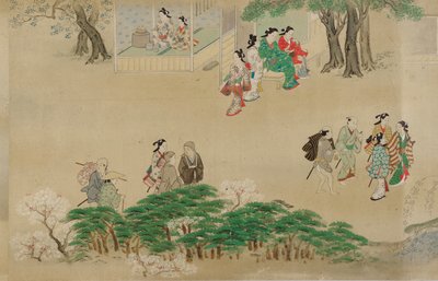 屋外の娯楽、江戸時代、1615-1868。 作： Unbekannt