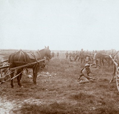 兵士と馬車兵、c1914-c1918 作： Unbekannt