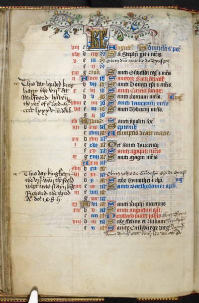 Book of Hours (「Beaufort/Beauchamp Hours」) 作： Unbekannter Künstler