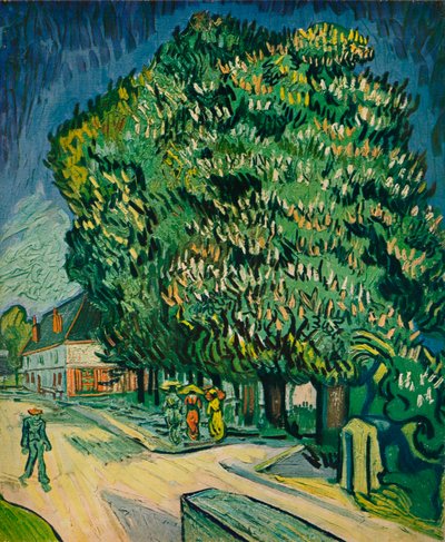 ブロッサムの栗の木、1890 作： Vincent van Gogh