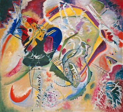 即興35、1914年。 作： Wassily Kandinsky