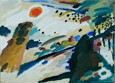 ロマンチックな風景 作： Wassily Kandinsky