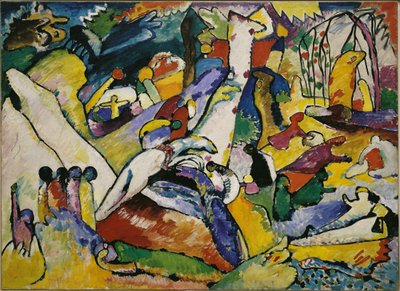 コンポジション II のスケッチ、1909-1910 年。 作： Wassily Kandinsky