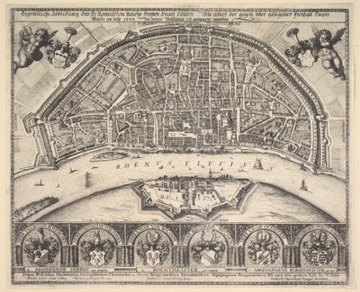 ケルンとドイツ、1635年。 作： Wenceslaus Hollar