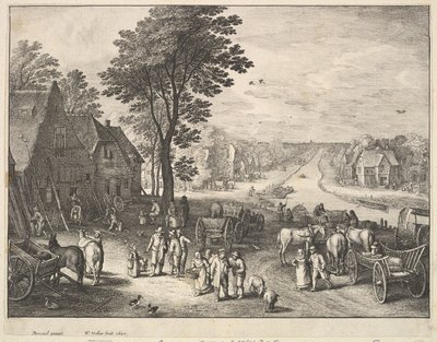 ストレート運河、1650。 作： Wenceslaus Hollar