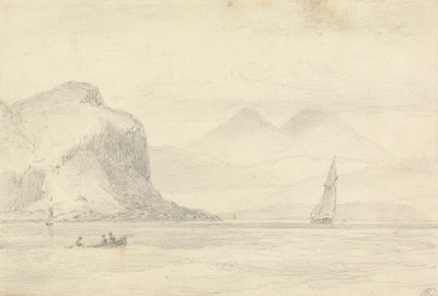 クレラン湖、ジュラ峠から 作： William Daniell