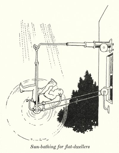 平家の日向ぼっこ（リトグラフ 作： William Heath Robinson