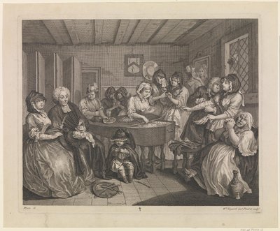 娼婦の進歩、プレート 6 作： William Hogarth