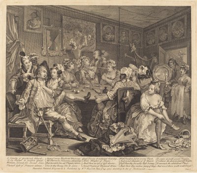 レーキの進歩: pl.3 作： William Hogarth