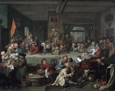 選挙娯楽、1755 作： William Hogarth