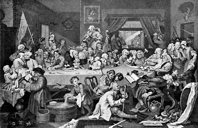 選挙娯楽、1755 作： William Hogarth