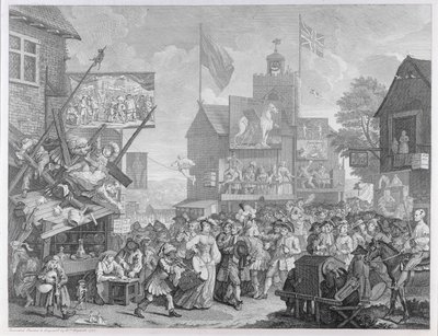 サザークフェア、1733年 作： William Hogarth