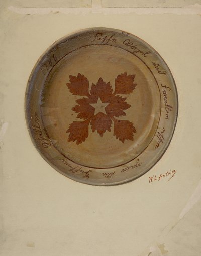 パ。German Dish, c. 1936. 作： William L Antrim