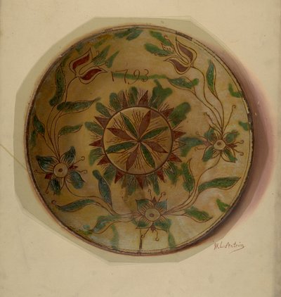 パ。German Dish, c. 1936. 作： William L Antrim