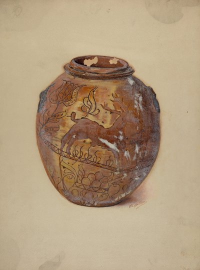 パ。German Jar, c. 1937. 作： William L Antrim