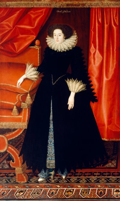 Elizabeth Bassett c.1615 (óleo sobre tela) 作： William Larkin