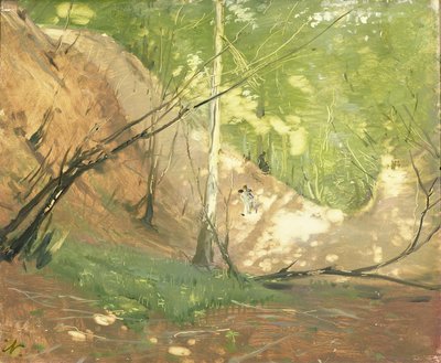 A Glade Near Midhurst (キャンバスに油彩) 作： William Nicholson