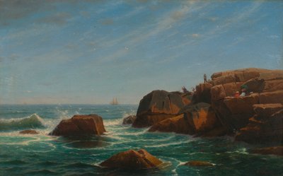 キャッスルロック、ナハント、1865年。 作： William Stanley Haseltine