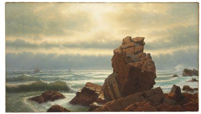 ナハントのパルピットロック、1865年 作： William Stanley Haseltine