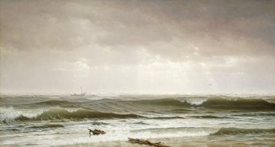 海岸沿い、1870 作： William Trost Richards