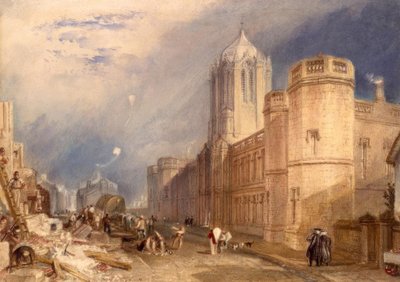 クライストチャーチカレッジ、オックスフォード 作： Joseph Mallord William Turner