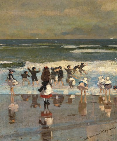 ビーチシーン 作： Winslow Homer