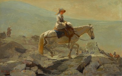 ブライドルパス、ホワイトマウンテン。 1868 作： Winslow Homer