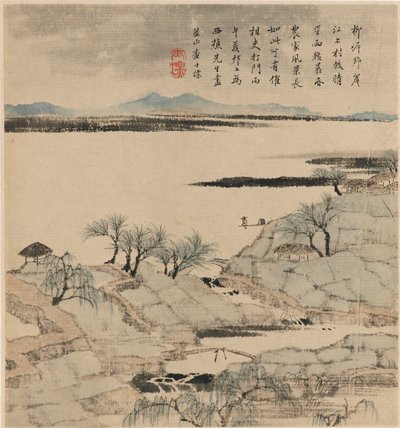 川の風景（1666年5月～8月 作： Zha Shibiao