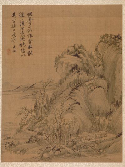 チンハオ風風景画 作： Zhai Dakun