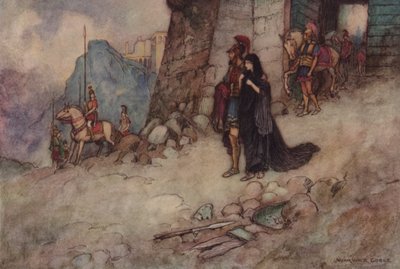 ジェフリーチョーサー、トロイラス、クリセイド 作： after Warwick Goble