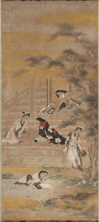 四つの楽しみ 作： attributed to Iwasa Matabei