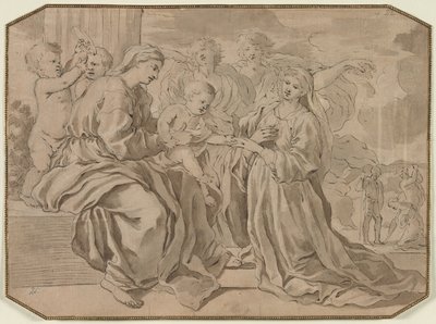 聖カタリナの神秘的な結婚 作： copy after Nicolas Poussin