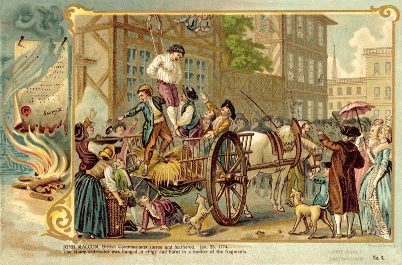 1774年1月25日、英国委員、ジョンマルコム 作： アメリカの学校