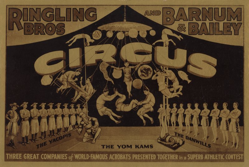 Ringling Bros、Barnum、Bailey Circus、世界的に有名な曲芸師 作： アメリカの学校