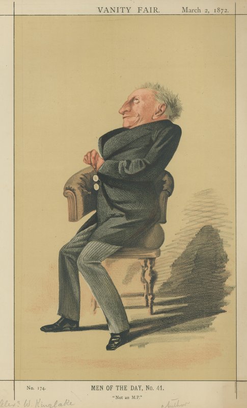 Mr Alexander William Kinglake (color litho) 作： アドリアーノ・セチョーニ