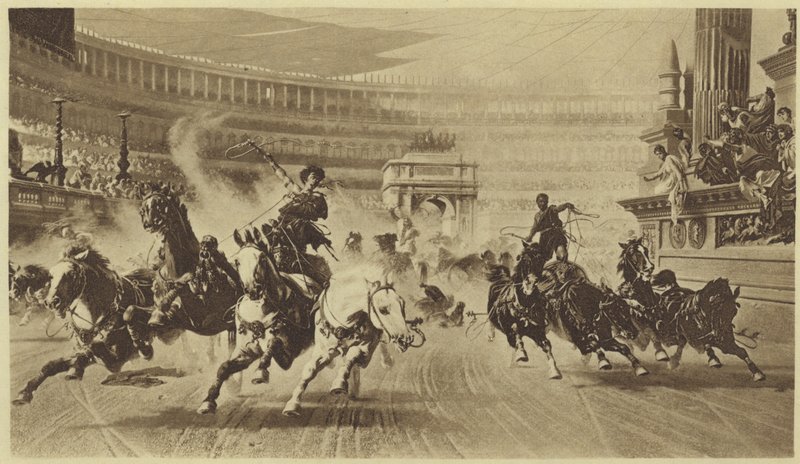戦車レース（グラビア） 作： アレクサンダー・フォン・ワーグナー
