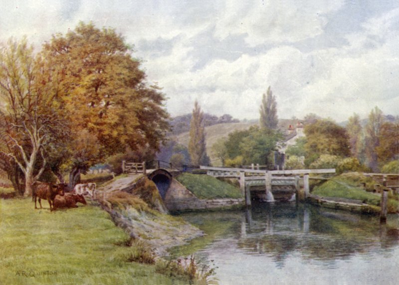 Mapledurham Lock 作： アルフレッドロバートクイントン