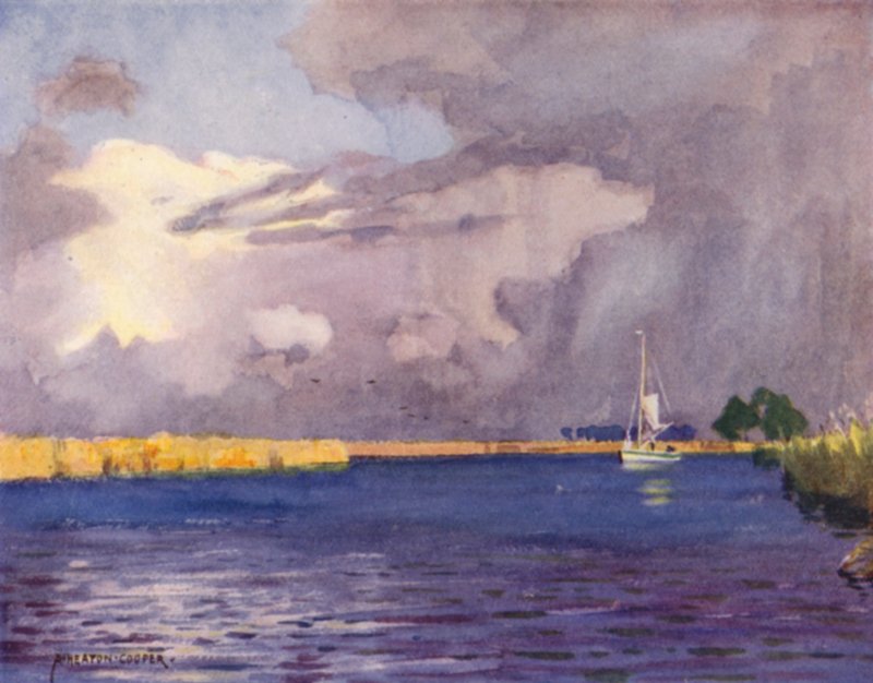 Heigham Sounds、Norfolk、Thunder Clouds 作： アルフレッドヒートンクーパー