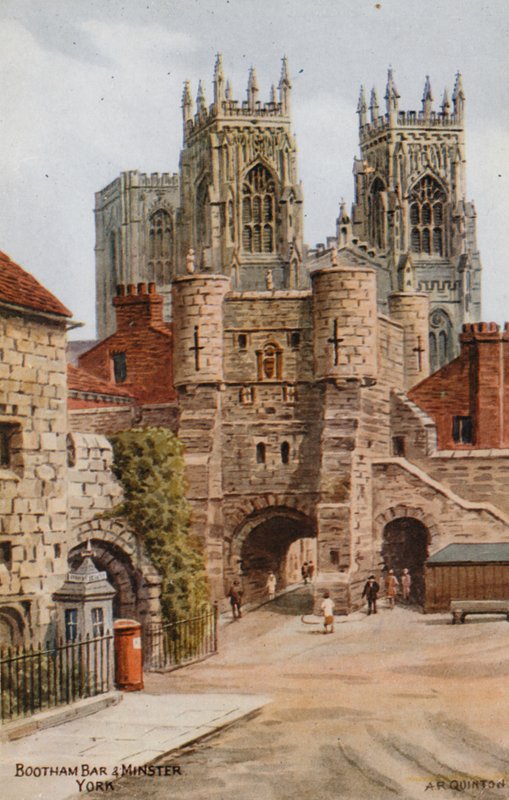 Bootham Bar and Minster、ヨーク 作： アルフレッドロバートクイントン
