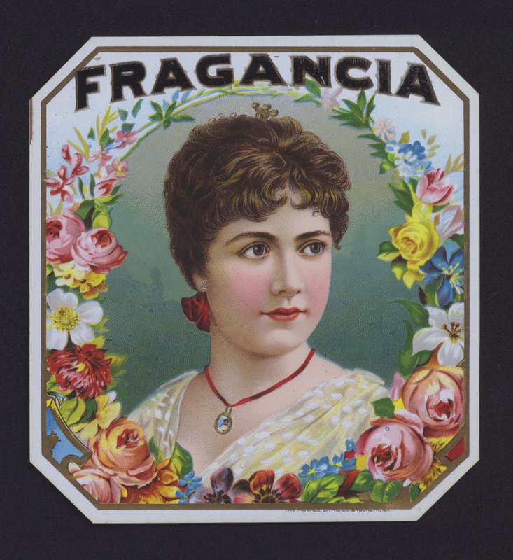Fragancia、葉巻ラベル (クロモリト) 作： アメリカの学校