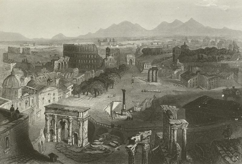 古代ローマの遺跡 作： アメリカの学校
