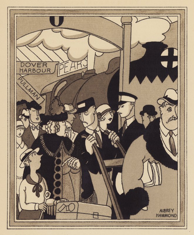 ロンドンの鉄道ターミナル (litho) 作： オーブリーハモンド