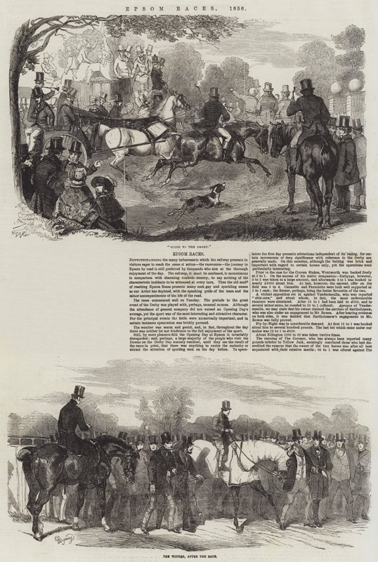 Epsom Races、1856 作： ベンジャミン・ニシン