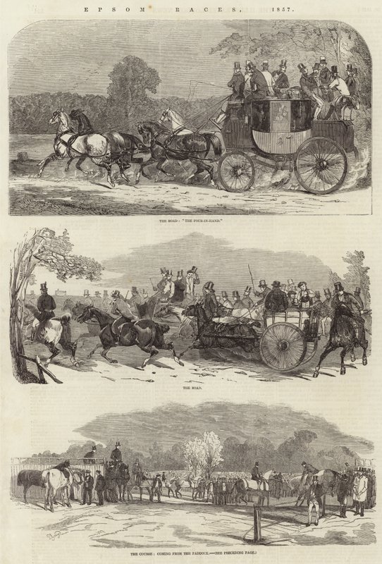 Epsom Races、1857 作： ベンジャミン・ニシン