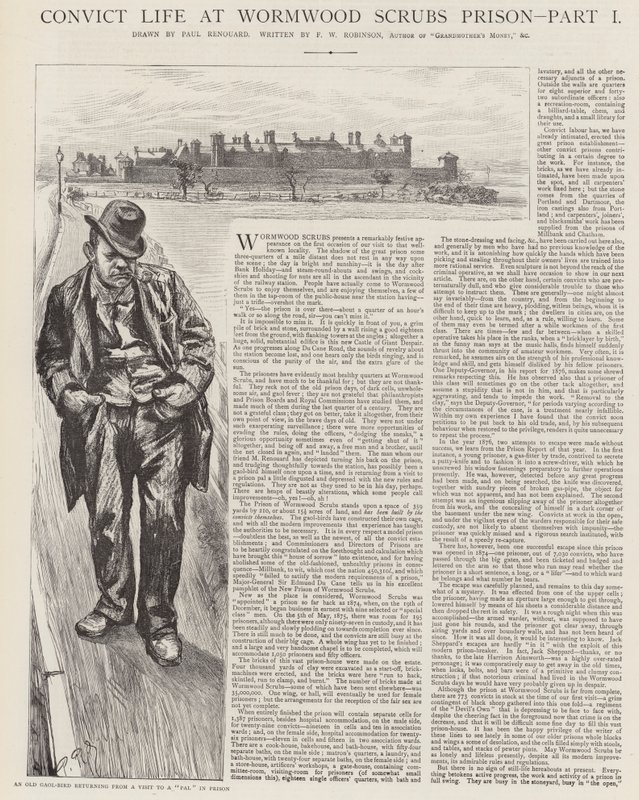 Wormwood Scrubs Prisonの囚人の生活 作： チャールズポールルノアール