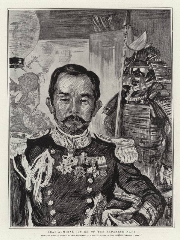 日本海軍の伊海苑少将 作： チャールズポールルノアール